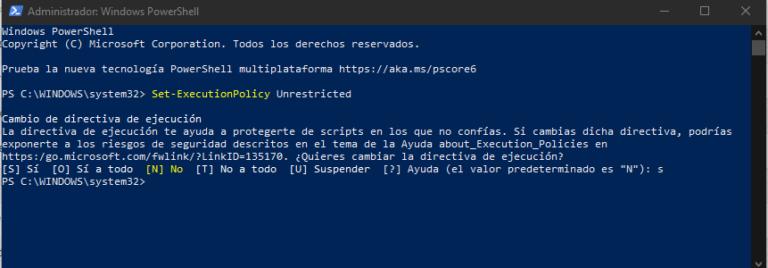 Como Ejecutar Scripts en PowerShell cuando da ERROR